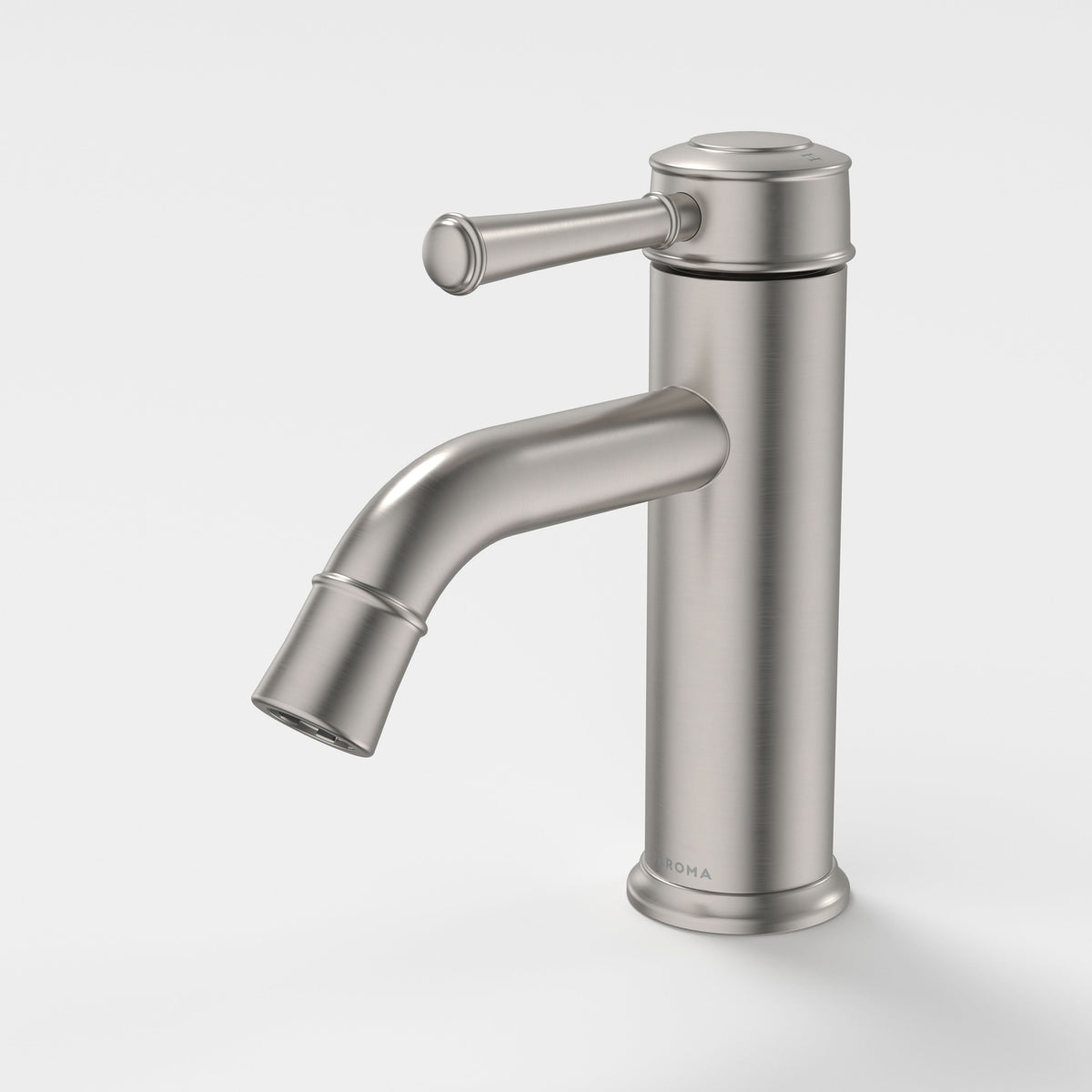 Caroma Riviere Basin Mixer, Brushed Nickel
