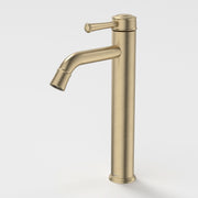 Caroma Riviere Tower Basin Mixer, Brushed Brass