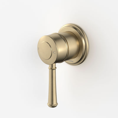 Caroma Riviere Bath/Shower Mixer, Brushed Brass