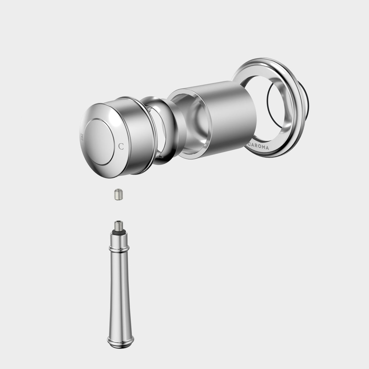 Caroma Riviere Bath/Shower Mixer - Trim Kit, Chrome