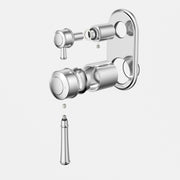 Caroma Riviere Bath/Shower Mixer with Diverter - Trim Kit, Chrome