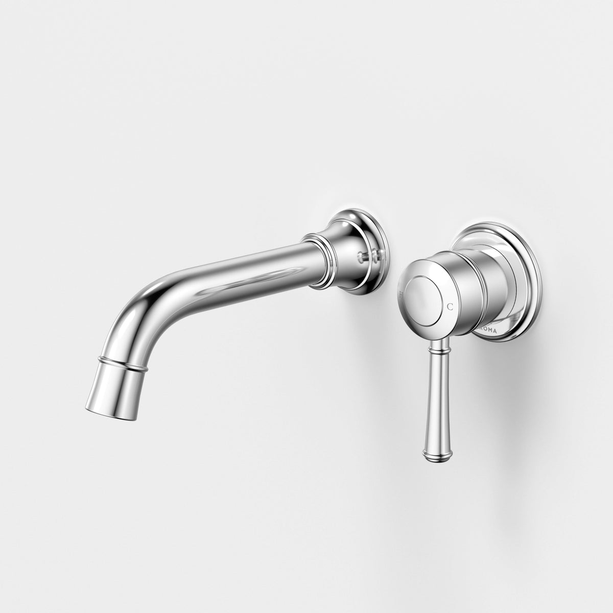 Caroma Riviere Wall Basin/Bath Mixer 175mm, Chrome