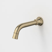 Caroma Riviere Wall Basin/Bath Outlet 175mm, Brushed Brass