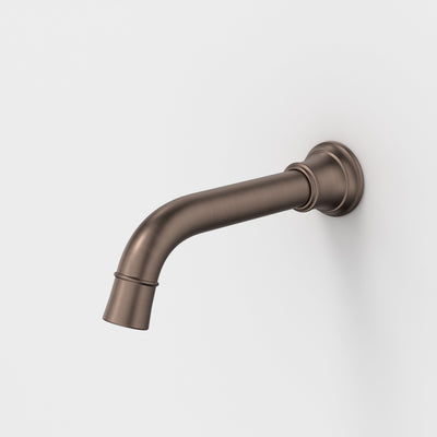 Caroma Riviere Wall Basin/Bath Outlet 175mm, Brushed Bronze
