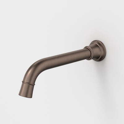 Caroma Riviere Wall Basin/Bath Outlet 210mm, Brushed Bronze