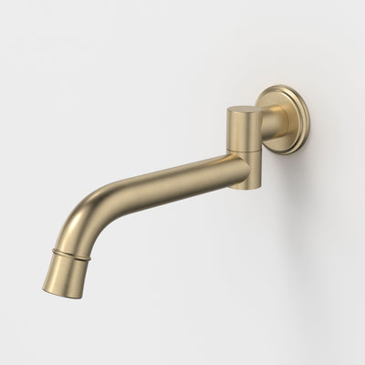 Caroma Riviere Swivel Bath Outlet 220mm, Brushed Brass