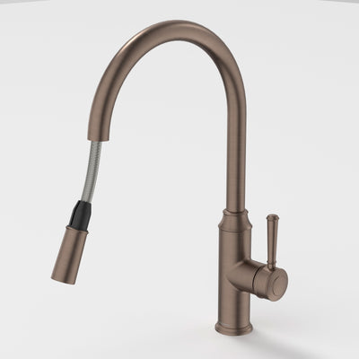 Caroma Riviere Pull Out Sink Mixer, Brushed Bronze