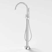 Caroma Riviere Freestanding Bath Filler with Handshower, Chrome