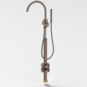 Caroma Riviere Freestanding Bath Filler with Handshower - Trim Kit, Brushed Bronze