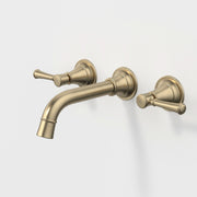 Caroma Riviere Wall Basin/Bath Set 175mm, Brushed Brass