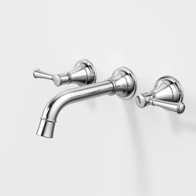 Caroma Riviere Wall Basin/Bath Set 175mm, Chrome