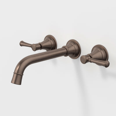 Caroma Riviere Wall Basin/Bath Set 210mm, Brushed Bronze