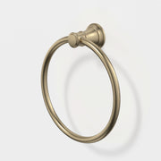 Caroma Riviere Towel Ring, Brushed Brass