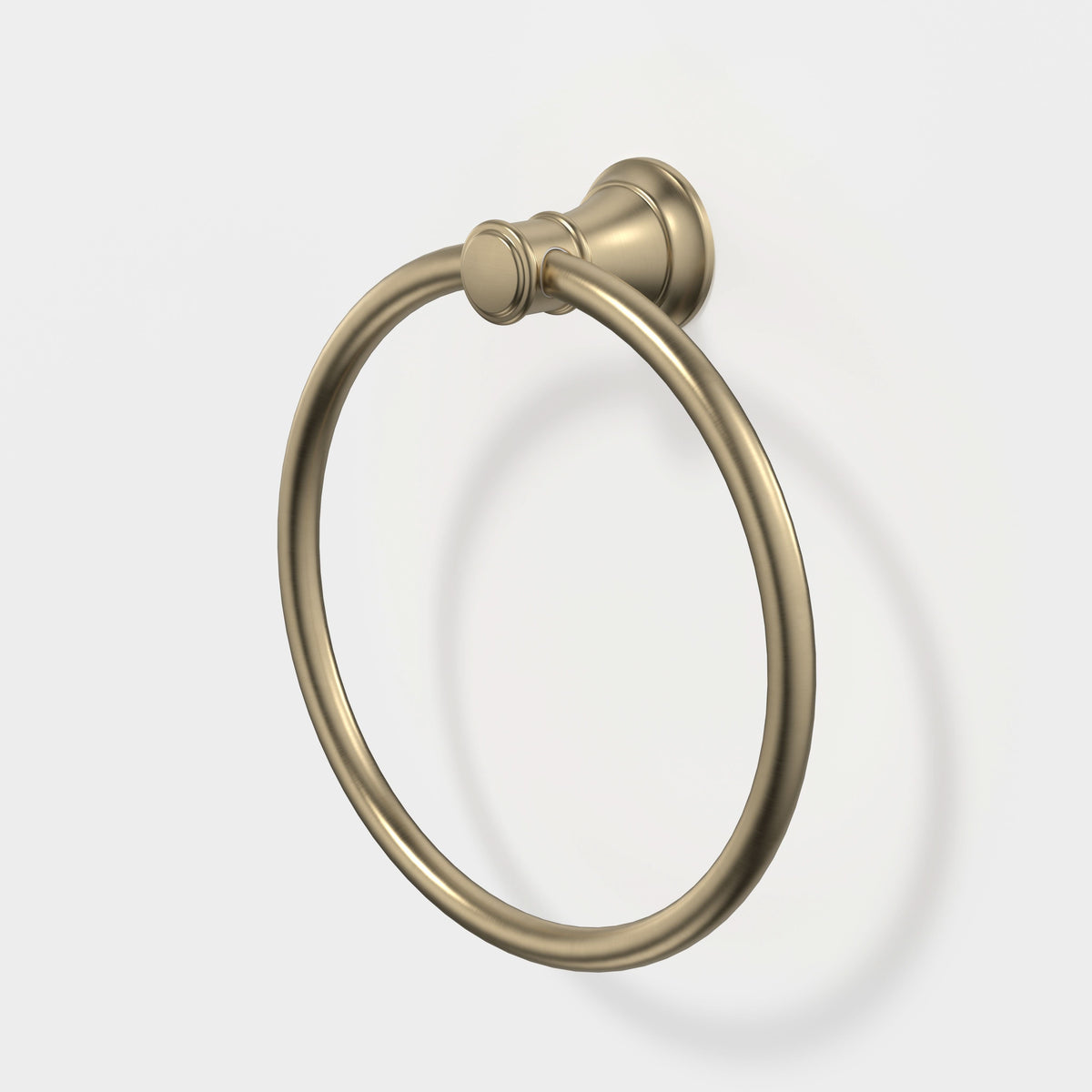 Caroma Riviere Towel Ring, Brushed Brass