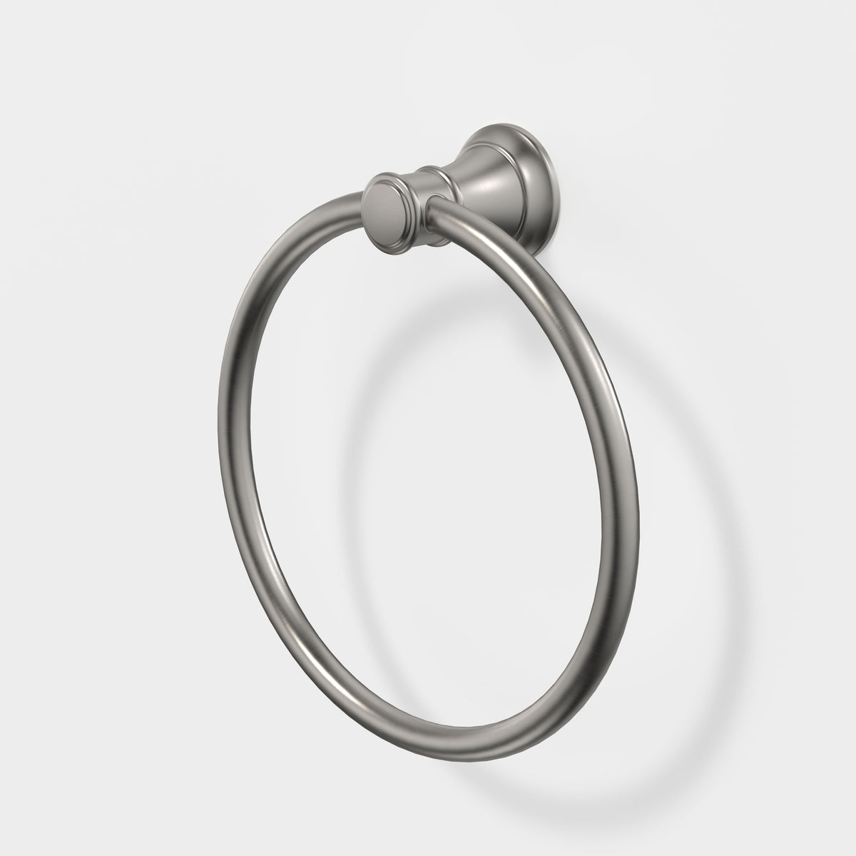 Caroma Riviere Towel Ring, Brushed Nickel