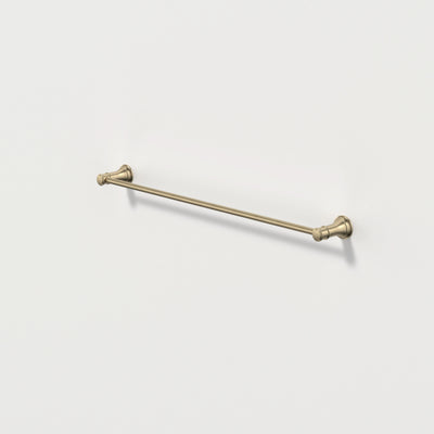 Caroma Riviere Single Towel Rail 600mm, Brushed Brass
