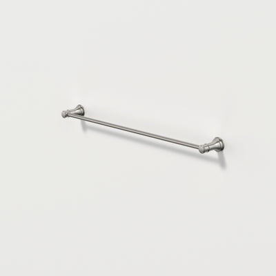 Caroma Riviere Single Towel Rail 600mm, Brushed Nickel
