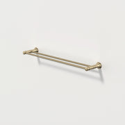 Caroma Riviere Double Towel Rail 600mm, Brushed Brass