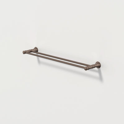 Caroma Riviere Double Towel Rail 600mm, Brushed Bronze