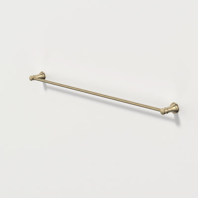 Caroma Riviere Single Towel Rail 800mm, Brushed Brass