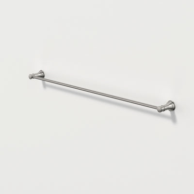 Caroma Riviere Single Towel Rail 800mm, Brushed Nickel