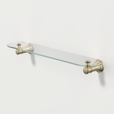 Caroma Riviere Bathroom Shelf, Brushed Brass