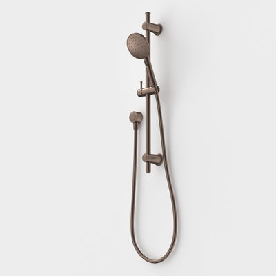 Caroma Riviere Rail Shower, Brushed Bronze