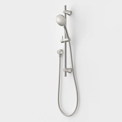 Caroma Riviere Rail Shower, Brushed Nickel