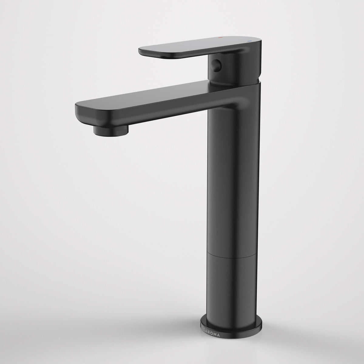 Caroma Luna Mid Basin Mixer - Lead Free, Satin Black
