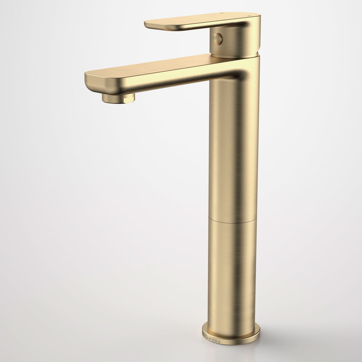 Caroma Luna Tower Basin Mixer - Lead Free, Brushed Brass