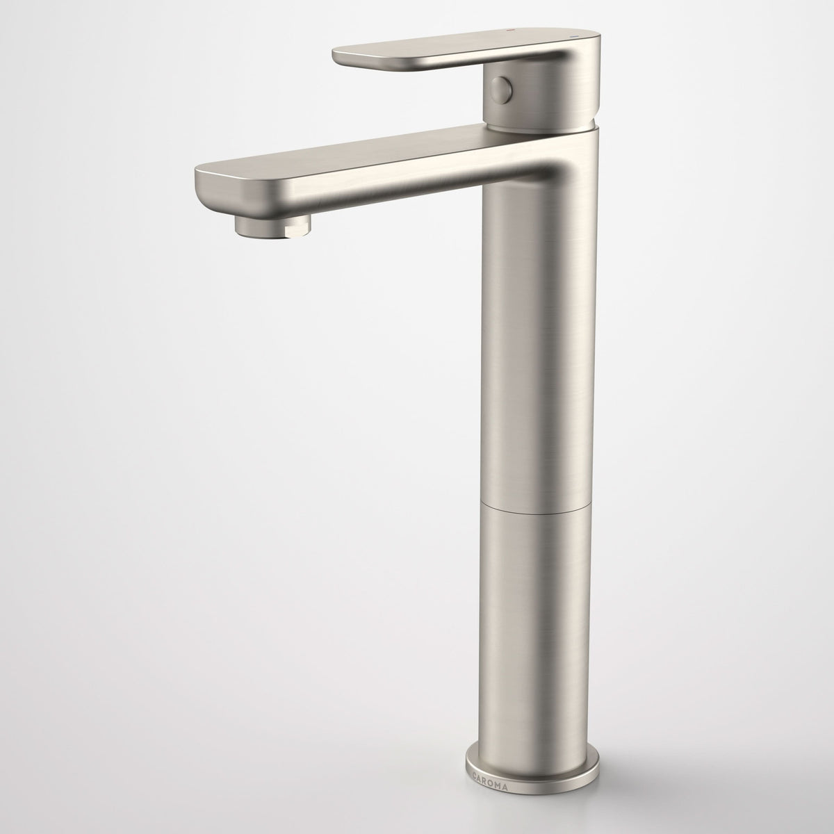 Caroma Luna Tower Basin Mixer - Lead Free, Brushed Nickel