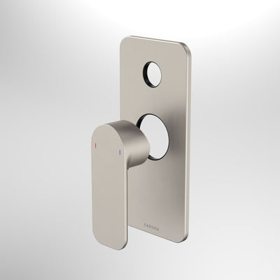 Caroma Luna Bath/Shower Mixer with Diverter Trim Kit Brushed Nickel