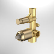 Caroma Luna Bath/Shower Mixer with Diverter Body Kit Brushed Brass