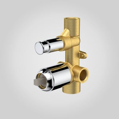 Caroma Luna Bath/Shower Mixer with Diverter InWall Body, Chrome