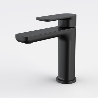 Caroma Luna II Basin Mixer, Satin Black