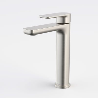 Caroma Luna II Mid Basin Mixer, Brushed Nickel