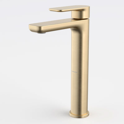 Caroma Luna II Tower Basin Mixer, Brushed Brass