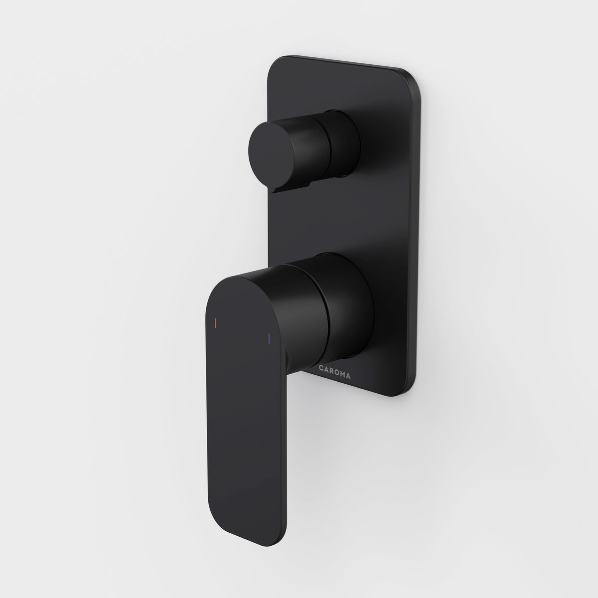 Caroma Luna II EasySwitch Bath/Shower Mixer with Diverter (Complete kit), Satin Black
