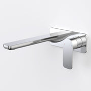 Caroma Luna II EasySwitch Wall Basin/Bath Mixer 220mm (Complete kit), Chrome