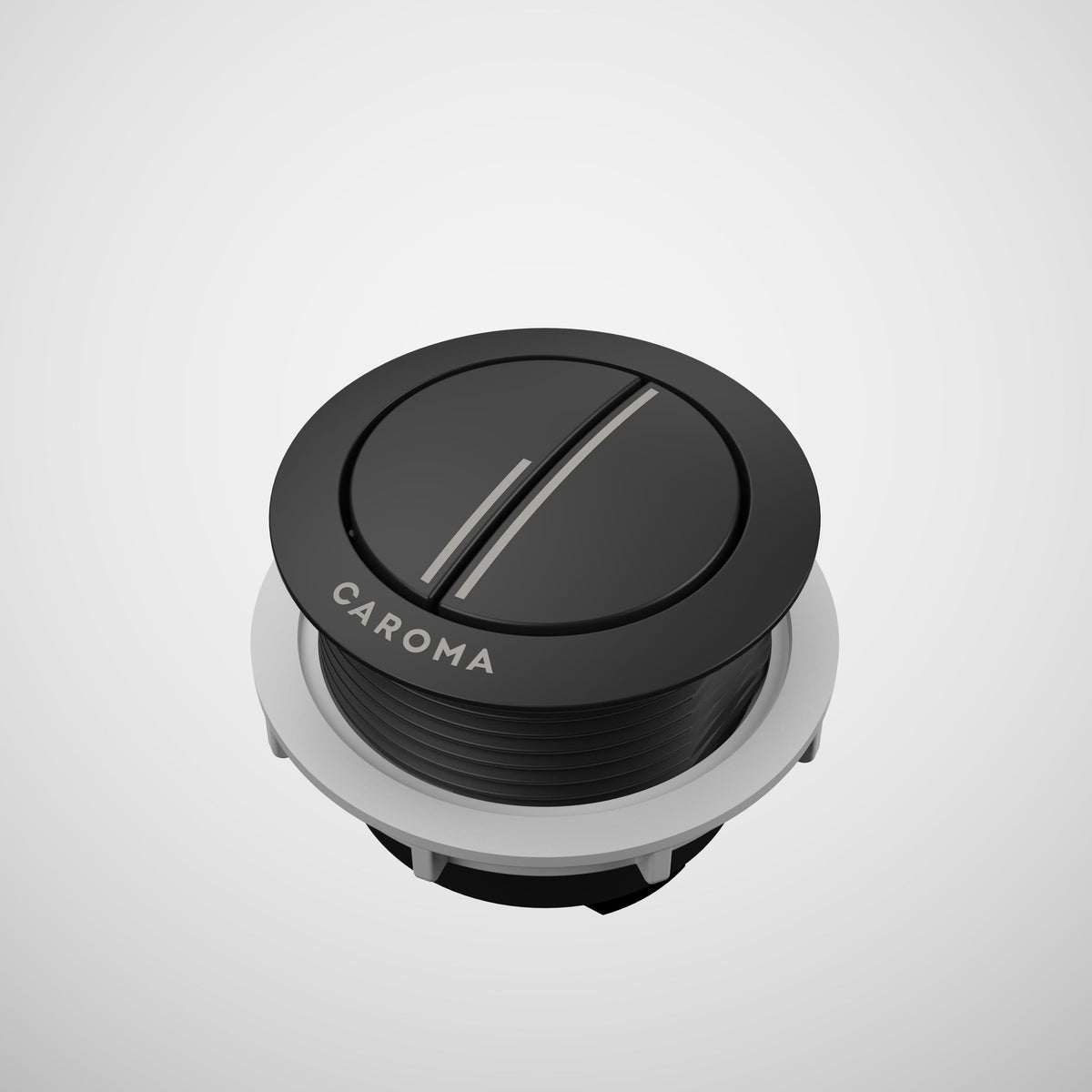 Caroma Bezel/Button Round Metal, Matte Black