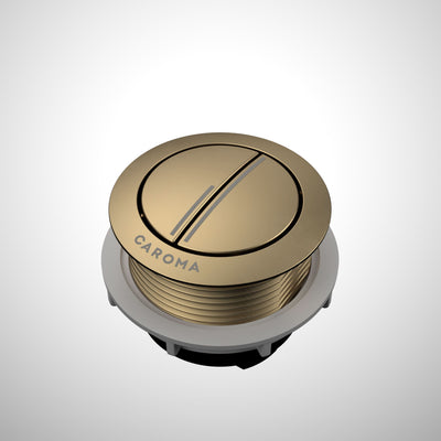 Caroma Bezel/Button Round Metal, Brushed Brass
