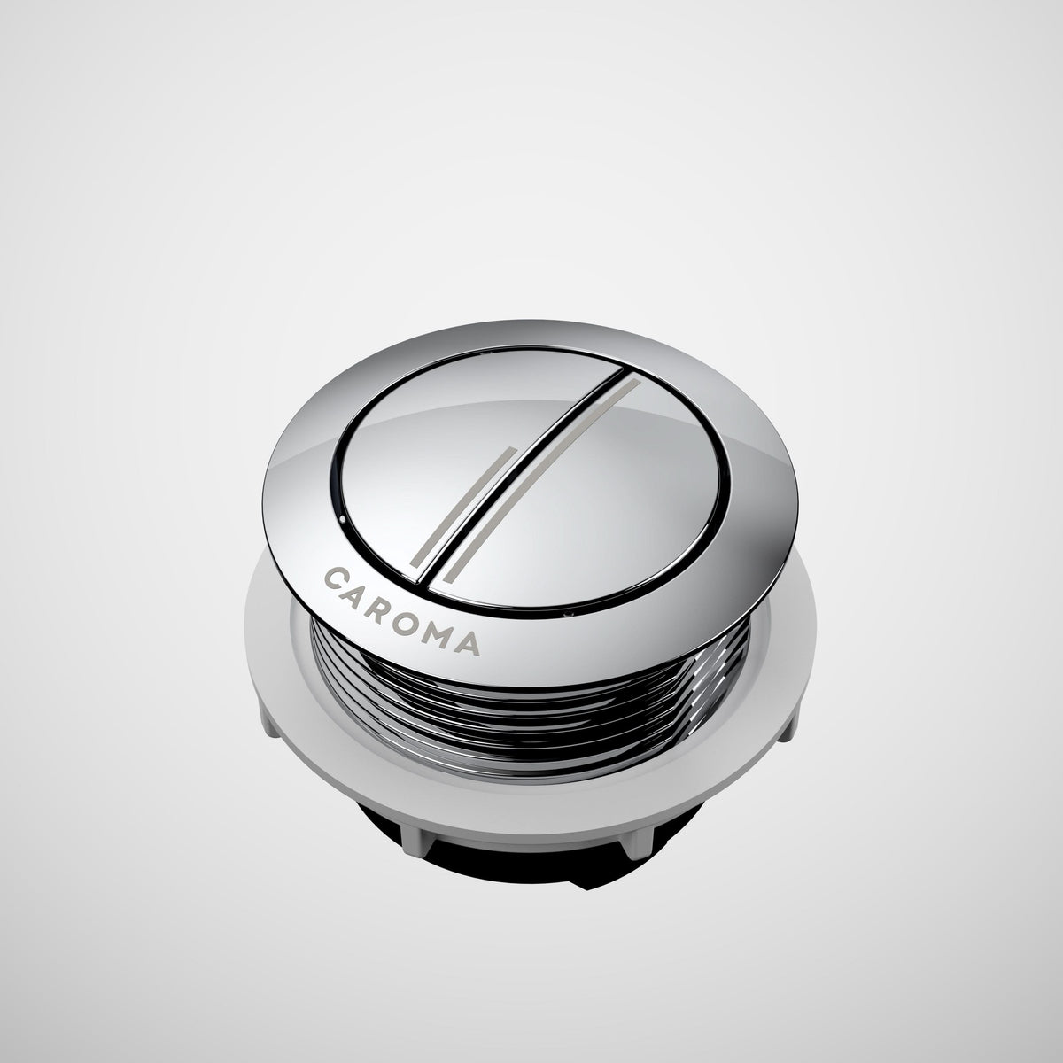 Caroma Bezel/Button Round Metal, Chrome