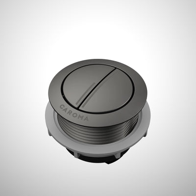 Caroma Bezel/Button Round Metal, Gunmetal