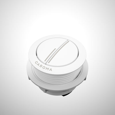 Caroma Bezel/Button Round Metal, Matte White
