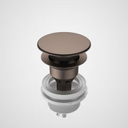 Caroma Basin Dome Pop Up Waste Long, Brushed Bronze
