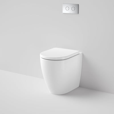 Caroma Urbane II Cleanflush Compact Invisi Series II Wall Faced Toilet Suite, White