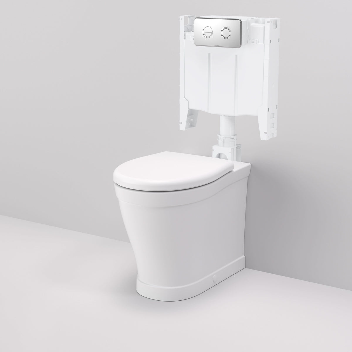 Caroma Riviere Cleanflush Invisi Series II Wall Faced Suite, Matte White