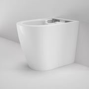 Caroma Urbane II Bidet Cleanflush Wall Faced Back Inlet Pan (with GermGard), White