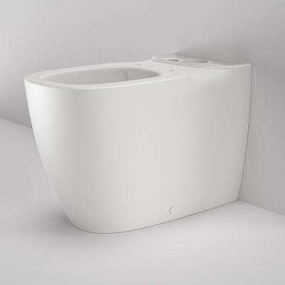 Caroma Contura II Cleanflush Wall Faced Close Coupled Be 4S Pan GermGard, Matte White