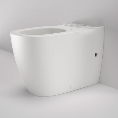 Caroma Contura II Cleanflush Wall Faced Close Coupled Bottom Inlet 4S Pan GermGard, Matte White